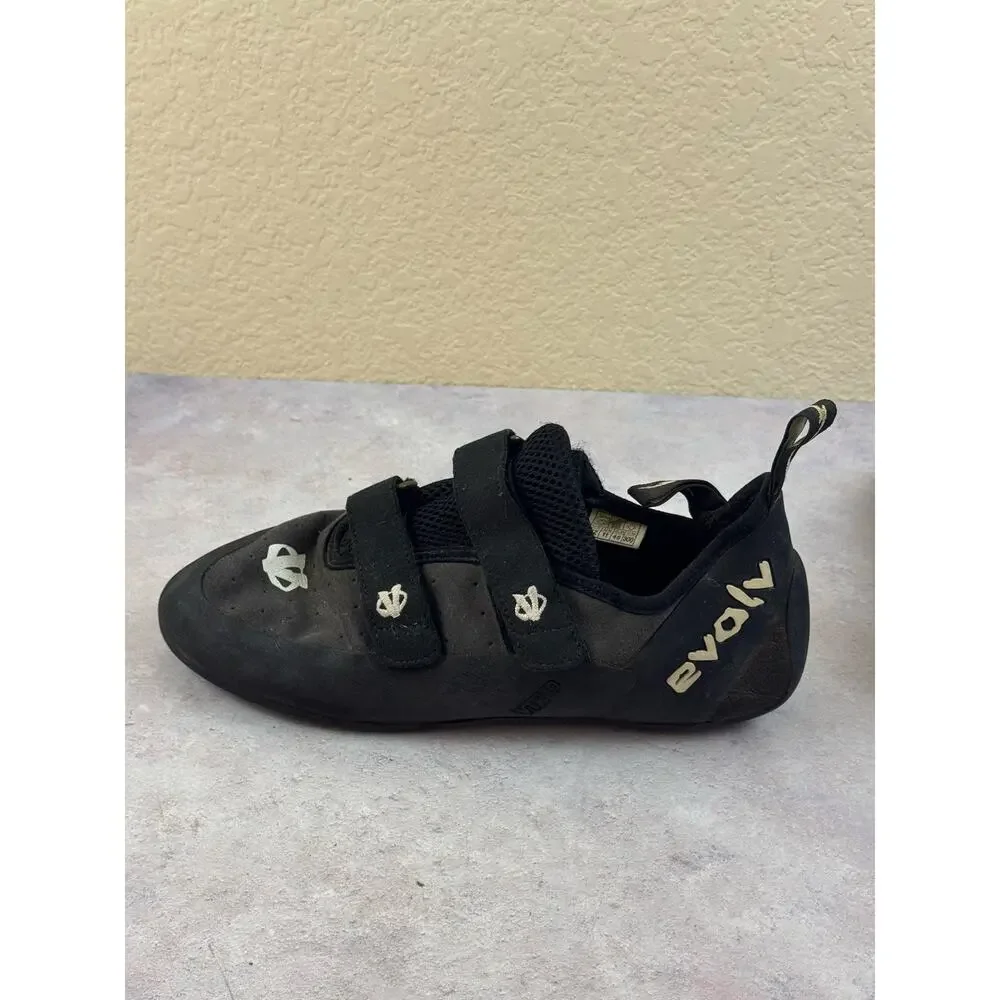 Evolv Defy VTR 3D EcoTrax Climbing Shoe Men EU 46 US 12 Double Strap Black White